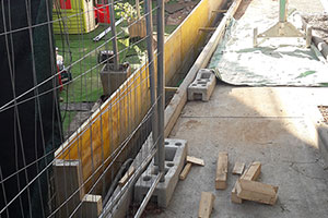Construction d'un muret + d'une clôture rigide à Nice